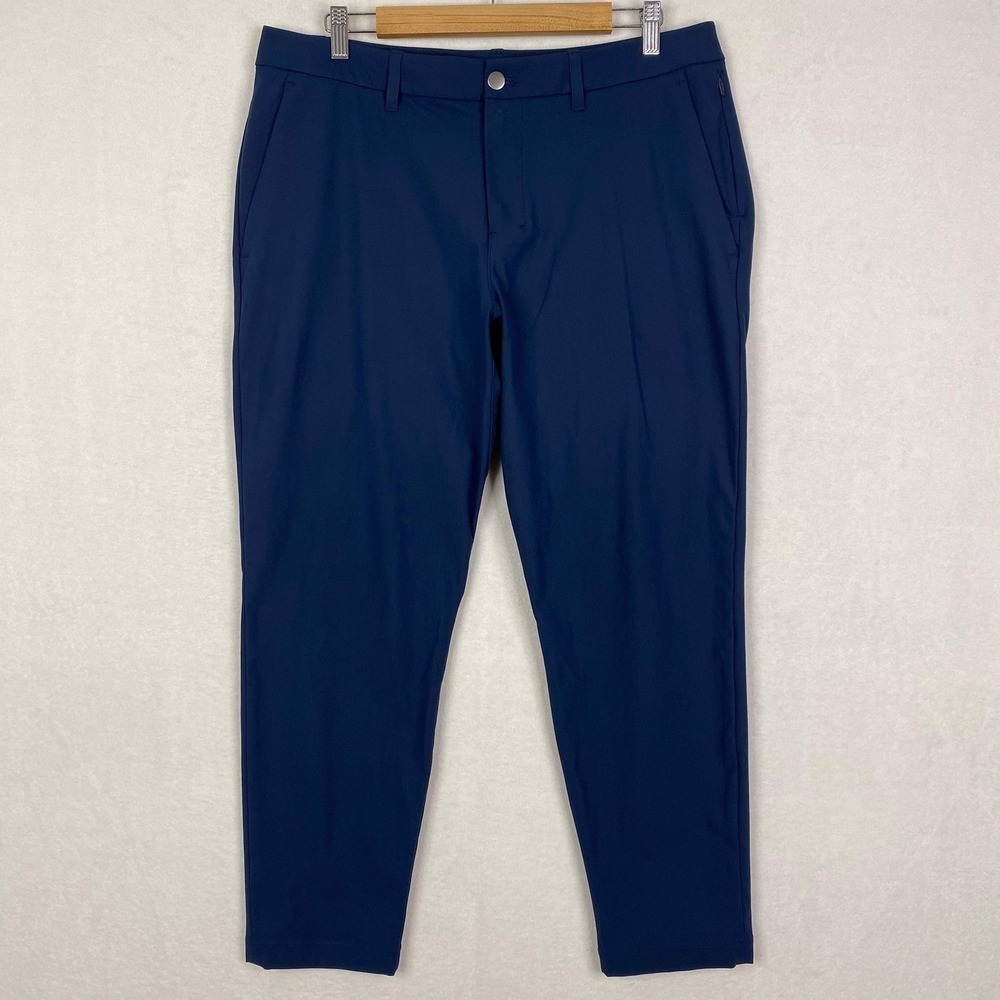 Lululemon Pants Mens 34 (36x27.5) Blue ABC Slim Fit‎ Trouser Warpstreme